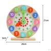 Wood Teaching Clock Montessori Early Learning Aids Education for Kids