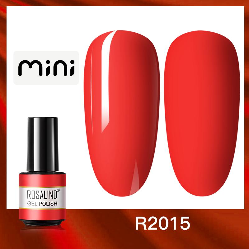 ROSALIND Mini Nail Gel Polish Hybrid Gel Polish UV Gel Manicure Soak Off Nail Art Base Top Coat