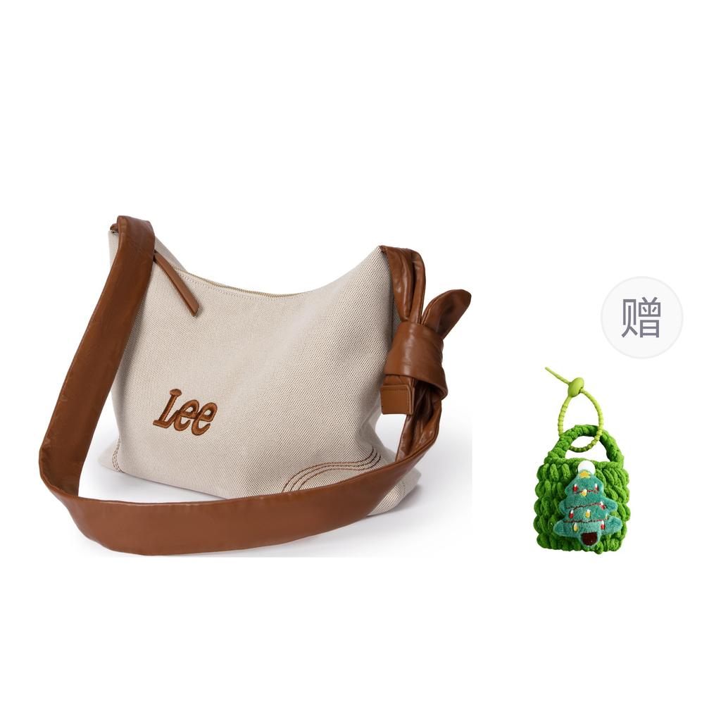 New Lee Fabric+Artificial Leather Shoulder Bag, Crossbody Bag Large Women's Coix Seed LE240072M-905