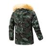 Cappotto di Cotone da Uomo con Giacca di Cotone Vellutato Autunnale e Invernale, Abbigliamento da Lavoro Mimetico, Cappotto di Cotone Militare di Lunghezza Media-Lunga