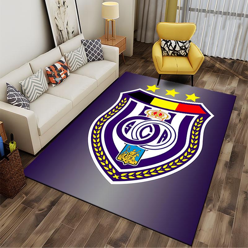 Purple Shield Emblem Carpet suitable as a non-slip mat for the living room or bedroom sofa