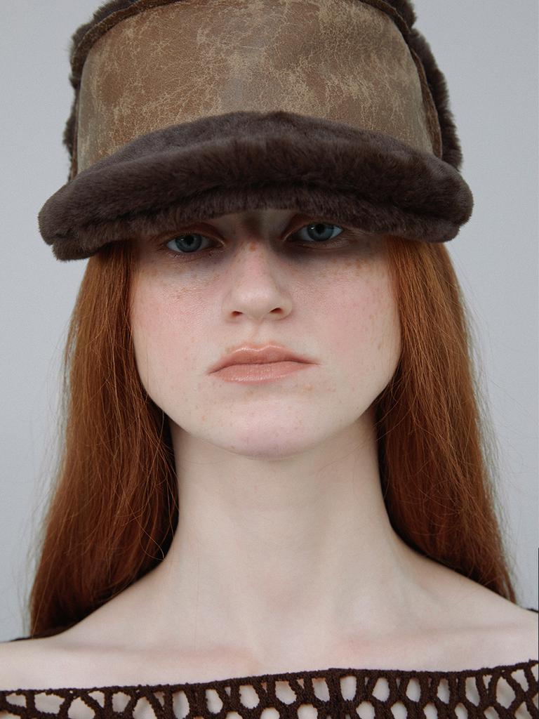 Eosseomnijeu Bellboy Cap_Shearing_Brown