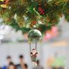 Christmas Tree Air Balloon Ornament Decoration for Festival Party Indoor Green Old Man