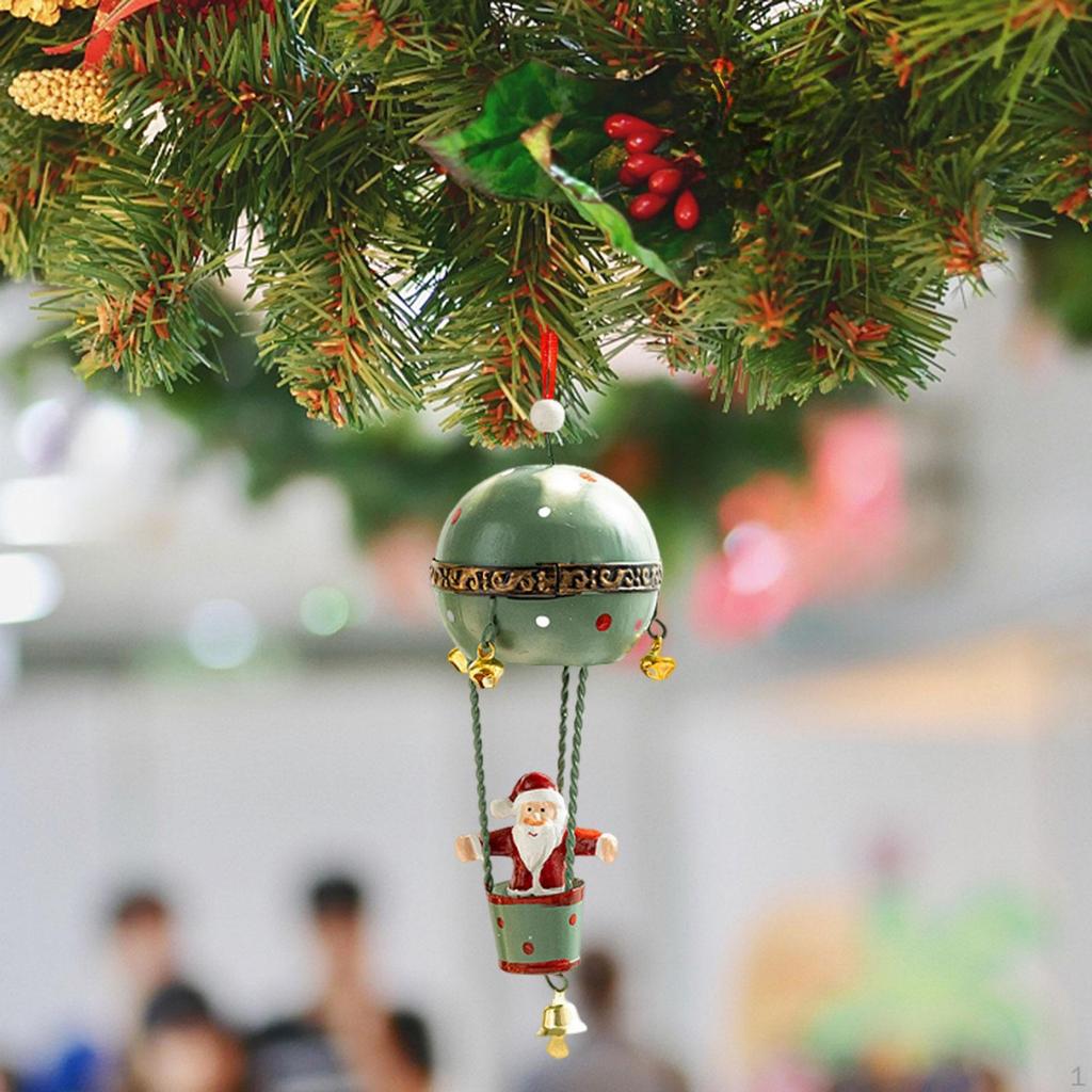 Christmas Tree Air Balloon Ornament Decoration for Festival Party Indoor Green Old Man