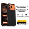 HotFire IPhone 17 Pro Max Case, Tech Fabric Texture Full Protection Shockproof Heat Dissipation Frosted Case - Elegant Black