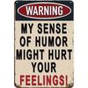 Retro Warning Metal Sign 30x40 Cm, Iron Wall Art for Bar Pub Decor