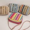 Stylish Colorful Square Bag, Trendy Zipper Shoulder Bag Crossbody Bag