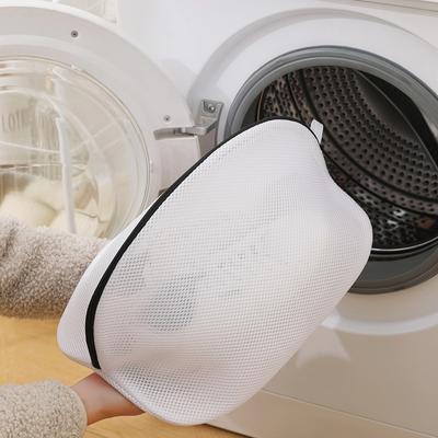 Household Mesh Laundry Bag Washing Shoes Bag with Zips Travel Shoe Storage Bags