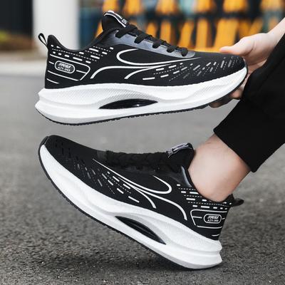 Spring and Summer Couples New Sports Shoes Running Shoes New Lightweight Breathable Soft-soled Casual Shoes Shock-absorbing Running Shoes