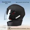 National 3C Certified Winter Double Visor Helmet, Unisex All-Season Electric Vehicle Safety Helmet.