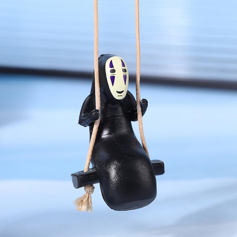 Spirited Away No-Face Man Car Hanging Ornament - Popular TikTok Rearview Mirror Decoration