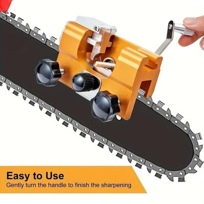 Quick Grinding Chainsaw Sharpener Jig Hand Crank Chain Saw Sharpener Tool  Chainsaw Chains
