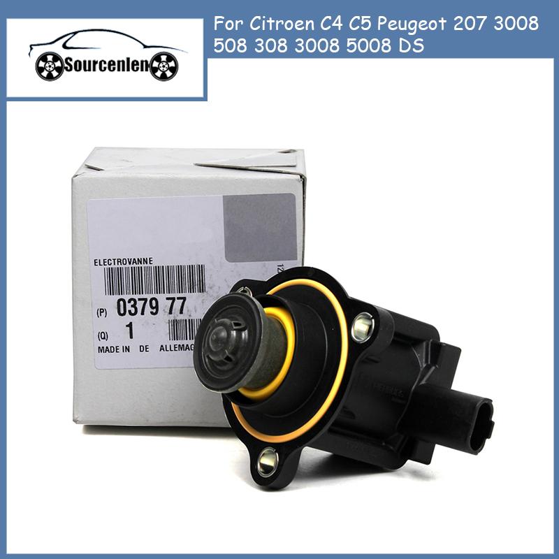 New Charger Diverter Overrun Air Turbo Solenoid Valve 037977 For Citroen C4 C5 Peugeot 207 3008 508 308 3008 5008 DS