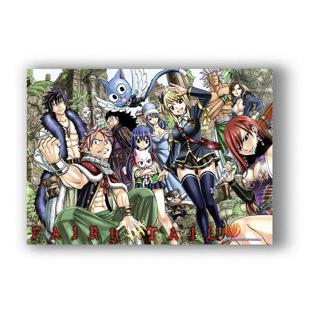 Mural Anime Fairy Tail Oil Painting Printmaking Mural Home Decoration Poster Decorative Art