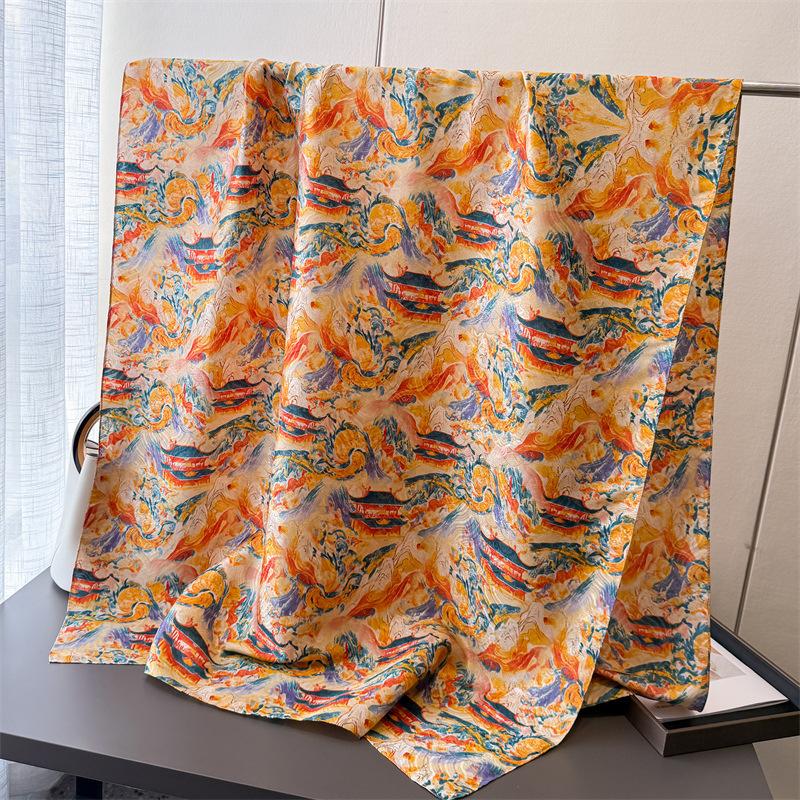 2025 New Print Scarves Women Autumn Winter Scarf Thin Shawls and Wraps Lady Hijab Stoles Luxury Designer Foulard Headband Hijabs