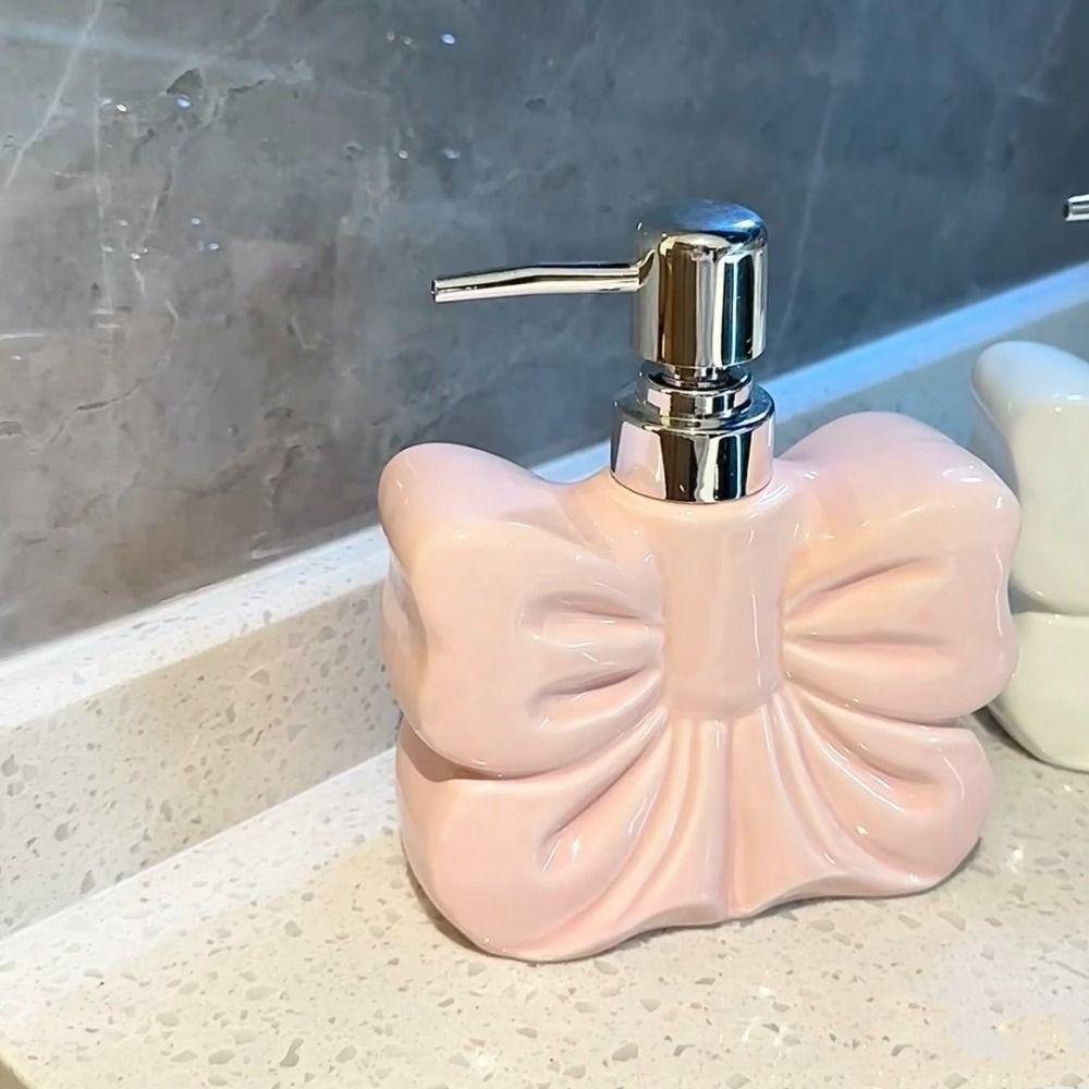 360ML Liquid Soap Dispenser Ceramic Emulsion Bottle Bathroom Accessories Body Wash Bottle  Hotel