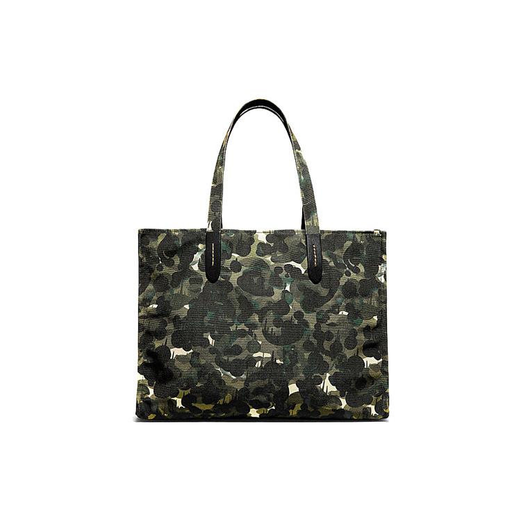 New COACH Pride Fabric Tote Bag, Shopping Bag, Shoulder Bag Large Women's Black CA303-SZP