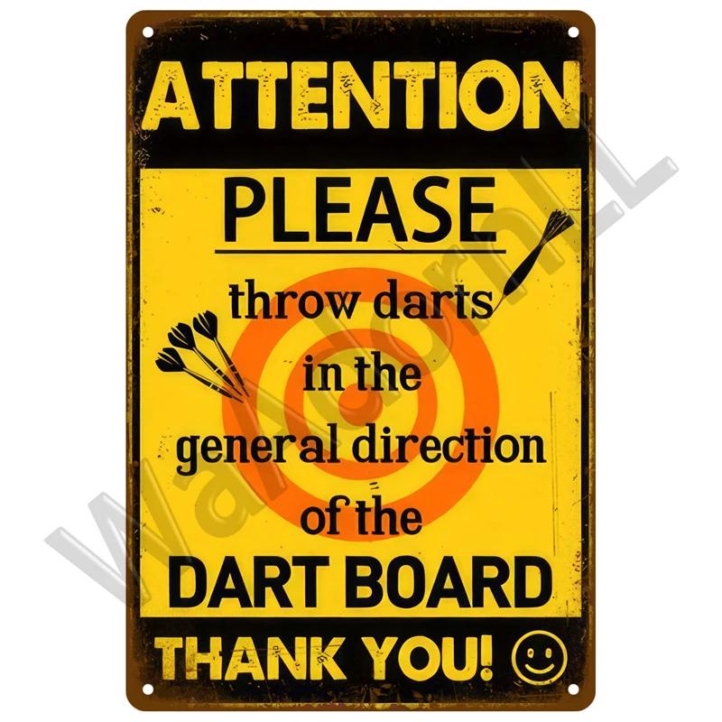 Retro Caution Metal Sign for Bar Pub Garage  Vintage Russian Warning Decor for Home Walls