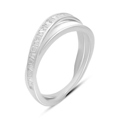 Silver Ring with Enamel, Cubic Zirconia, Product Weight 3.48 G (2180784)