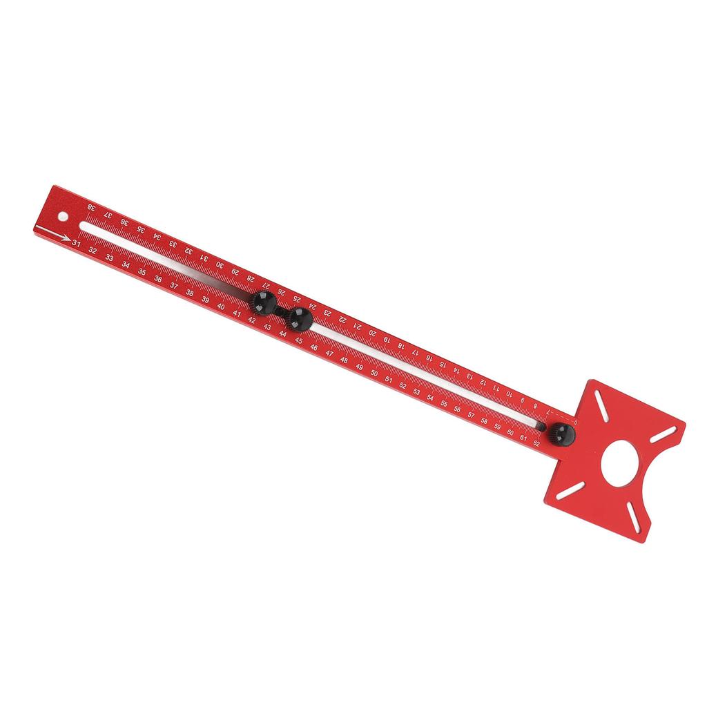 4 In 1 Router Milling Groove Bracket Aluminum Alloy Adjustable Multifunctional Cabinet Hardware Jig and Router Guide for Woodworking Wood Cutting