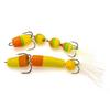 2pcs Light Weight Foam Baits Soft Fishing Baits High Density Foam Swim Baits with 2 Hook Fishing Tackle Foam Lures
