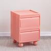 Multi-Layer Plastic Drawer Cabinet Bedside Storage Organizer for Children's Room And Bedrooms Compact Storage Unit for Small Spa