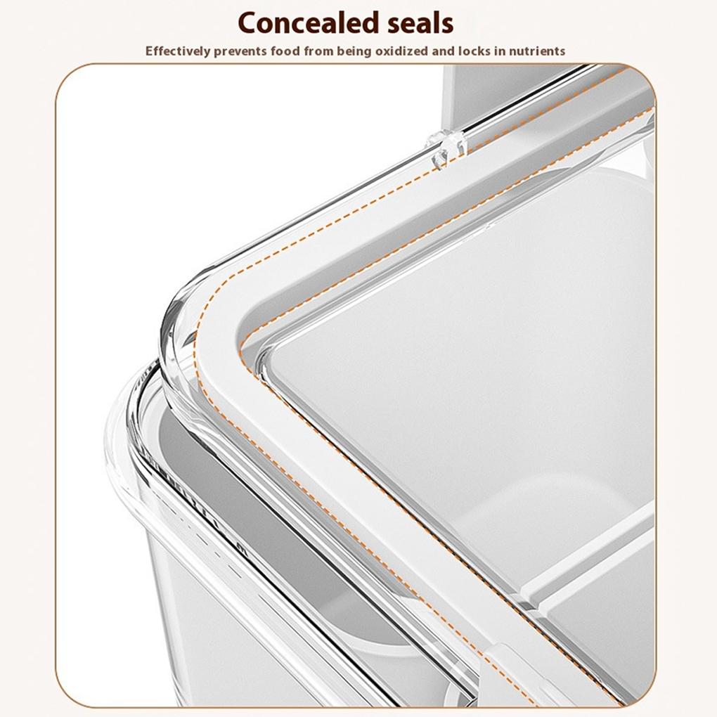 ABS Snackle Box Container With Time Record Party Or Picnic Snack Trays With Compartments Snack Boxes