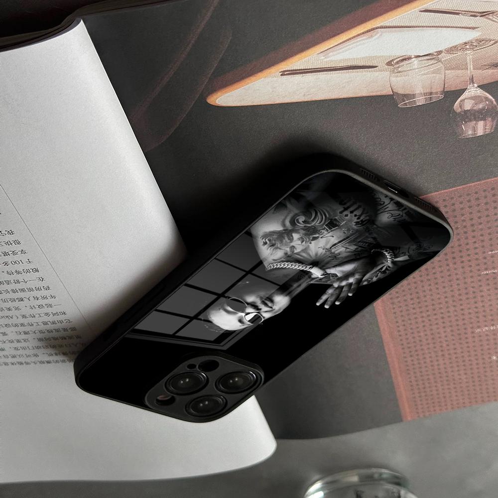Phone Case Tempered Glass For IPhone 17 15 16 14 12 13 11 Pro XS Max Plus Mini Cover Blessd Cantante Rapper
