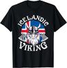 Islandský Viking Funny Islandská vlajka Nordický nadšenec Oblečení Dárek Unisexové tričko
