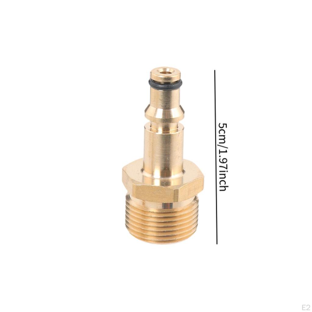 Pressure Washer Hose Adapter M22 Lightweight Copper Spare Part Quick Connect Replace Accessory