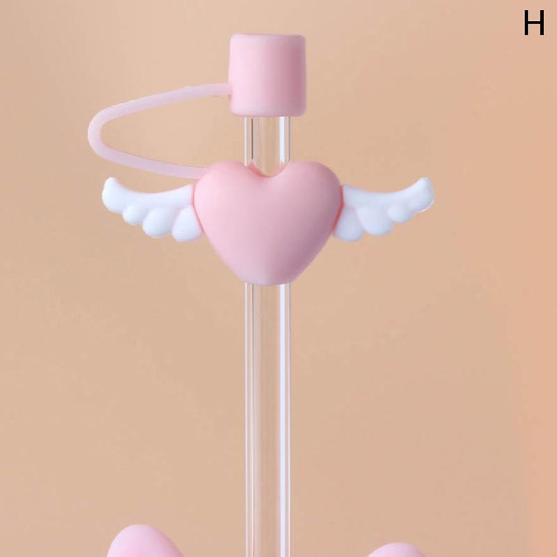 Cartoon Silicone Straw Tips Drinking Dust Cap Splash Proof Plugs Cover Creative Cup Accessories Straw Sealing Tools