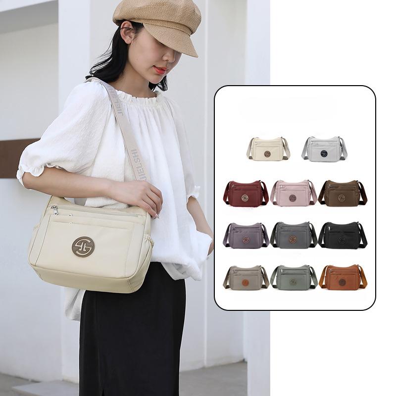 Large Capacity Multi-compartment Dumpling Bag Casual Versatile Shoulder Messenger Large Bag Women's Bag Canvas Bag