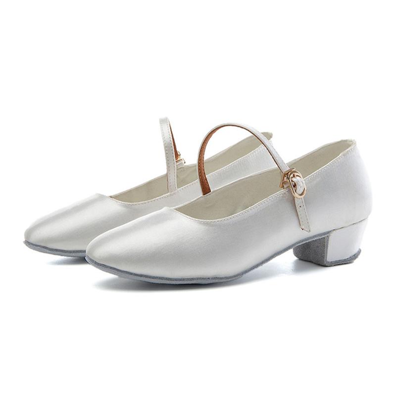 Moderne Tanzschuhe für Kinder, Mädchen, Latein, Walzer, Salsa, Anfänger, Übungstanzschuhe, Seidentanzschuhe, Absatz 3,5 cm