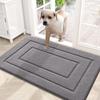 Olanly Entrance Door Mats Indoor Absorbent Resist Low-Profile Doormat Washable Home Entryway Floor Mat Thicken Front Door Carpet