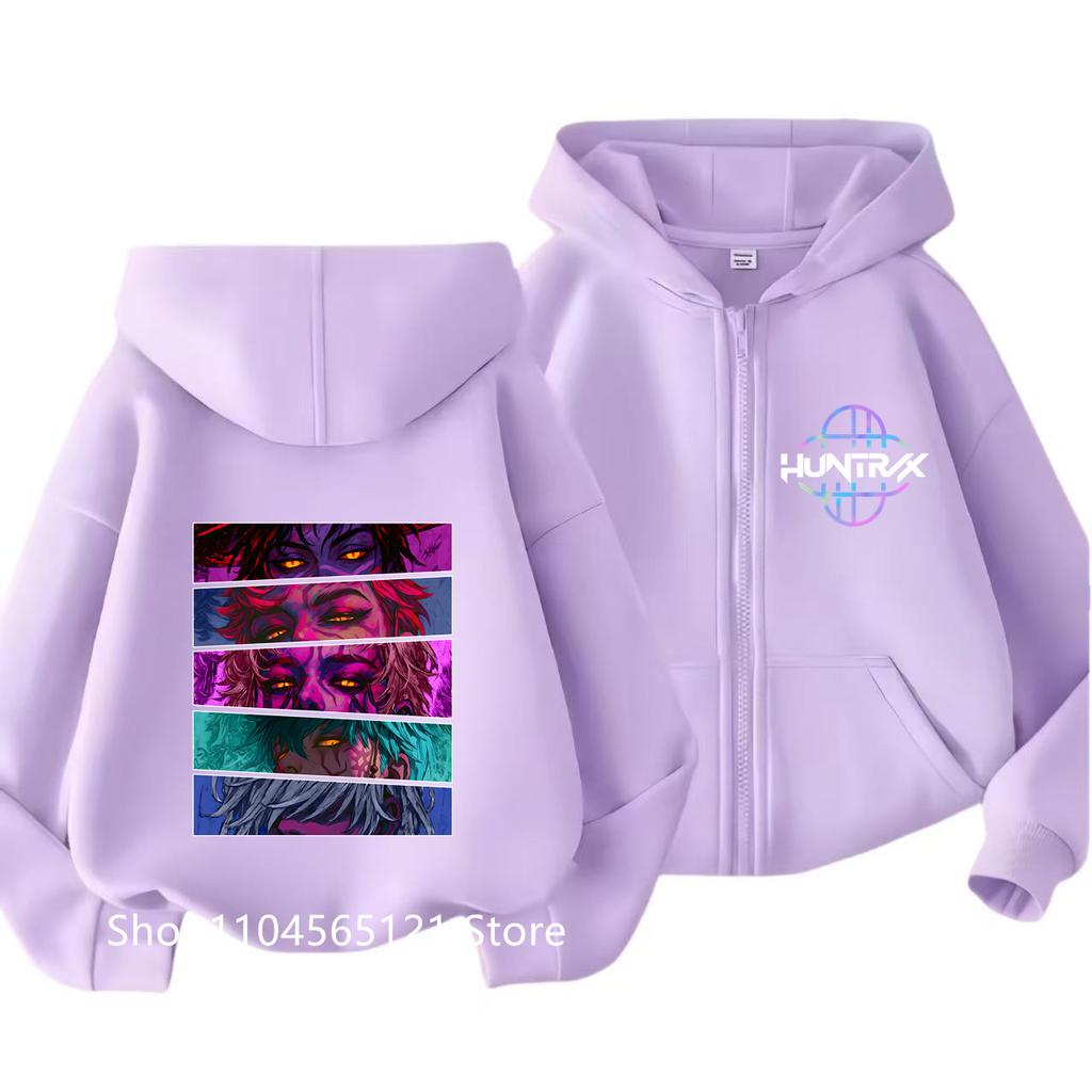 Zip Up Sweatshirts Kpop Demon Hunters Hoodie Children Clothes Kid Girls Boys Sweatshirt Sajaboys Zipper Hoody Baby Casual Tops
