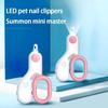 LED Light Cat Dog Nail Clipper Cutter Professional Pet Claw Trimmer with Safety Lock Puppy Kitten Animals Care Grooming Tool Kit