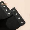 Women Lace-up Corset Wide Elastic Waist Belt Faux Leather Slimming Body Waistband Dress Shirt Decoration