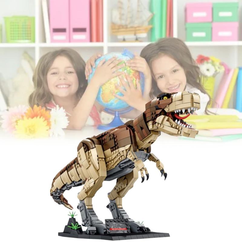 Dinosaur Liberty Imports World Tyrannosaurus Rex Building Block Toy Set Build