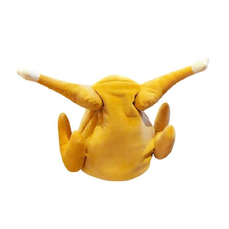 Moving Musical Turkey Leg Costume Hat Soft PP Cotton Materials Accessory For Halloween Christmas Celebration