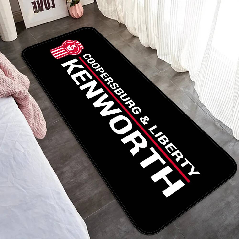 K-Kenworth Truck Logo Floor Mat Rectangle Anti-slip Home Soft Badmat Front Door Indoor Outdoor Mat Welcome Doormat