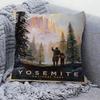 Vintage Travel City National Park Landscape 45*45cm Cushion Cover Pillow Cover Decor Pillowcase Home Pillowcase for Couch Pillow