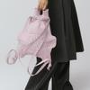 Pleatsmama Glitter Pale Pink New Bow Backpack