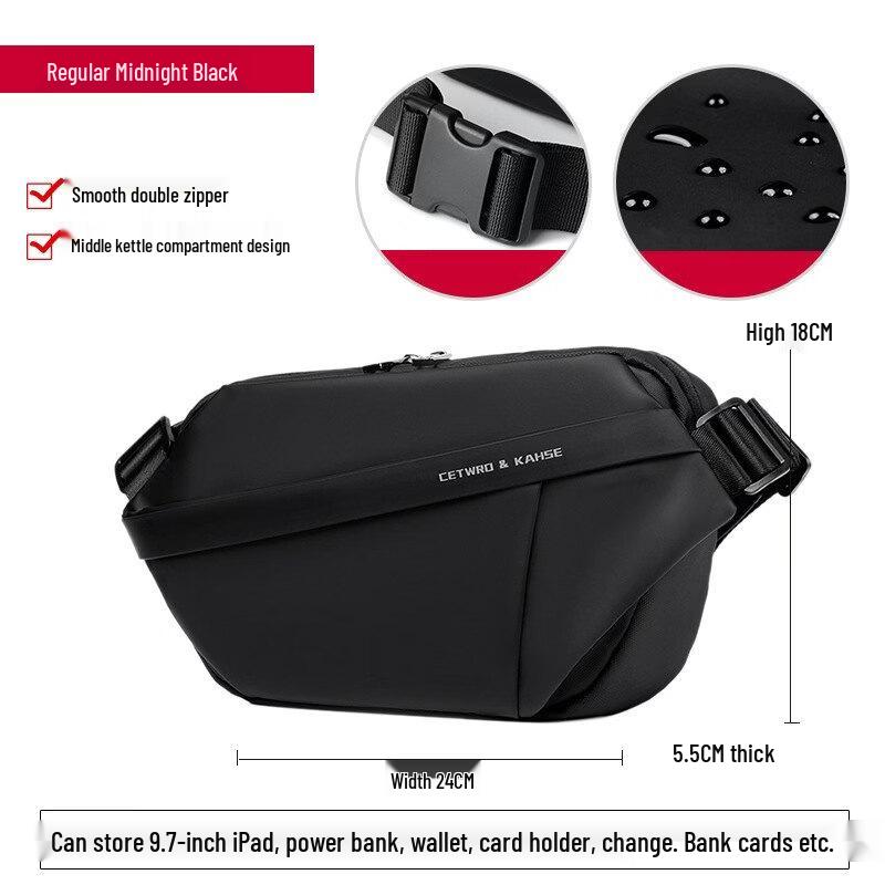 

Li Shen Men s Crossbody Waist Bag