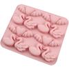 1Pcs Cartoon Animal Swan Love Soap Candy Cookies Ice Cube Tray Mold Bulldog Chocolate Silicone Mold Kitchen Baking Tools!