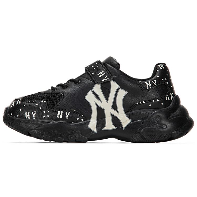 

MLB Big Ball Chunky Leather Abrasion Resistant Low top Chunky Sneakers Unisex Black 7ASHCM33N-50BKS 29.5