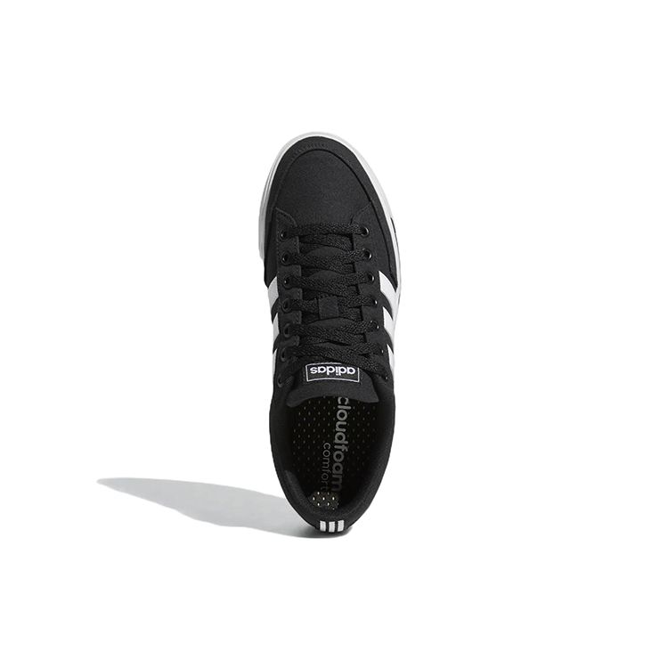 adidas Neo Retrovulc Canvas Slip Resistant Durable Low Top Skate Shoes Men Sneakers Black White GW8364