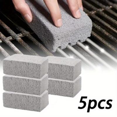 5/1 Pièces Brique de Nettoyage BBQ Petite Brique Grise Outil de Nettoyage Plaque de Grill BBQ Pierre Ponceuse de Nettoyage Graisse Outil de Cuisine