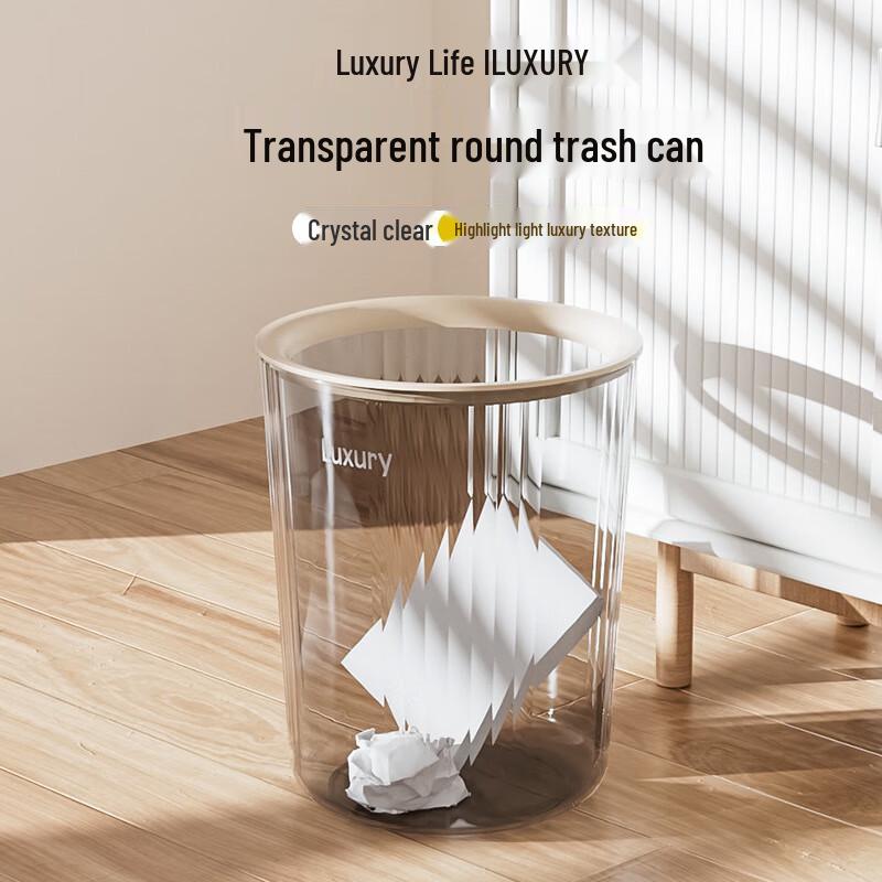 TAYHEE Transparent Lidless Waste Bin