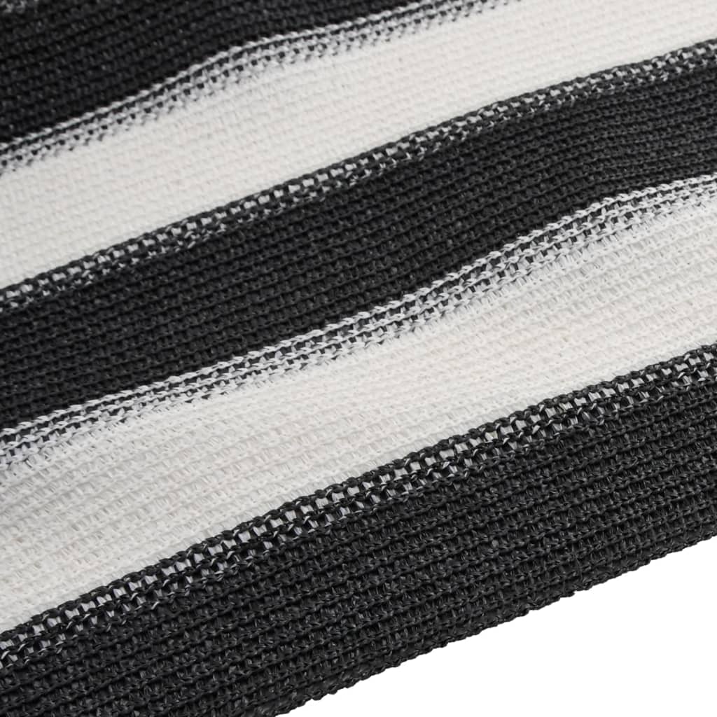 Vidaxl Shading Net, Anthracite-White, 1.5X10 M, Hdpe, 195 G/M²