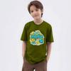 Children's Printed Round Neck Short-sleeved T-shirt Top
